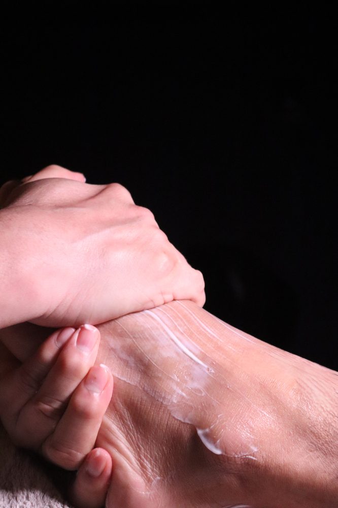 Hand massage session at The One Men Foot Care